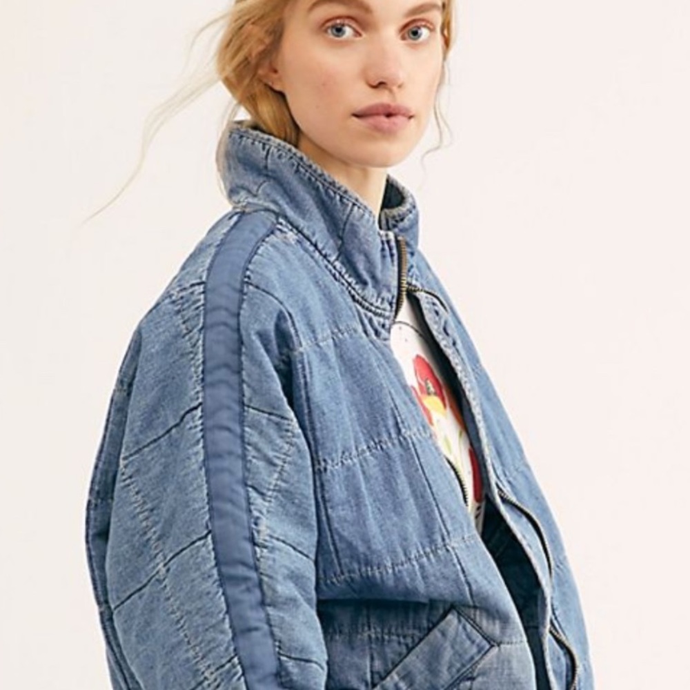 Free people quilted dolman jacket